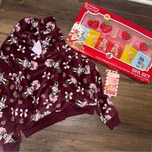 Strawberry Shortcake Size Small Quarterzip + Spa Bundle